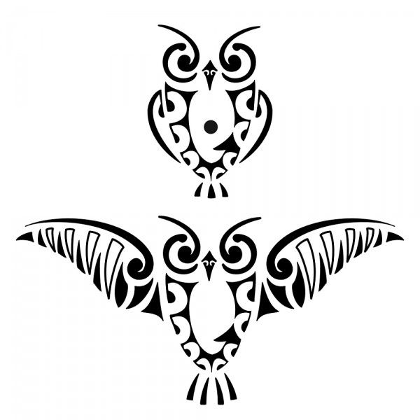 Tribal Owl Tattoo - ClipArt Best