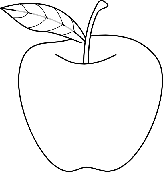 Apple Drawing Clip Art - vector clip art online ...
