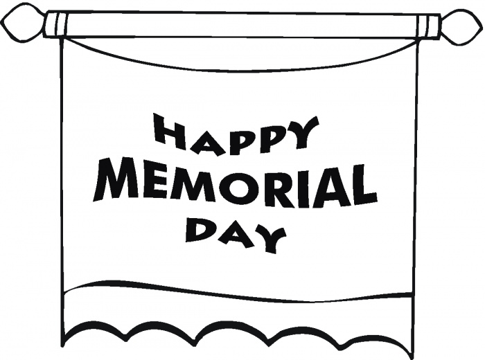 free black and white memorial day clip art - photo #7