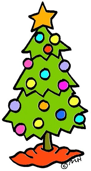 Plain Christmas Tree Cartoon