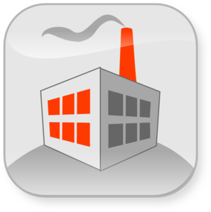 Commercial Factory Building clip art - vector clip art online ...