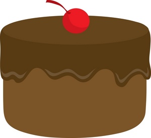 Cake Clipart Image - Chocolate Cake
