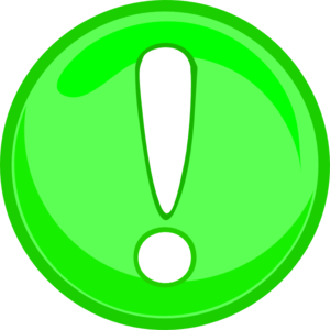 Green Caution Icon clip art - vector clip art online, royalty free ...