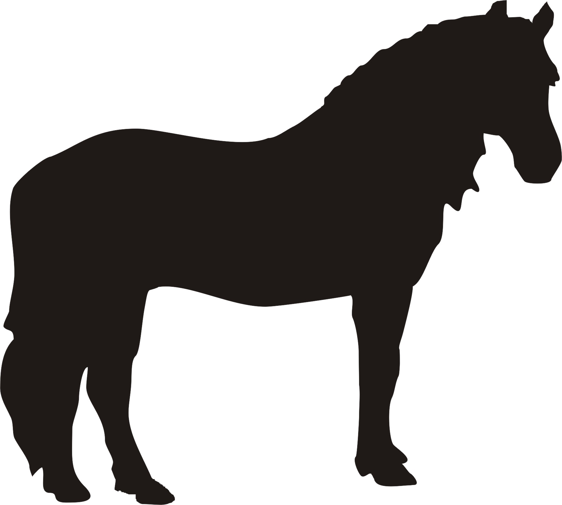 clip art horse silhouette free - photo #48