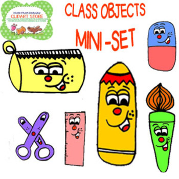 CLASS OBJECTS SMALL CLIPART SET FOR PERSONAL AND COMMERCIAL USE ...