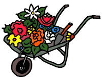 Free Garden Clipart Wheelbarrow,Lucy's Free Garden Clipart and ...