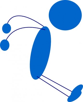 Stickman Jump clip art Vector clip art - Free vector for free download