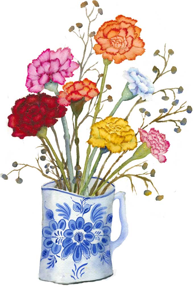 Free Carnations Clipart Gallery - Flowers Clip Art