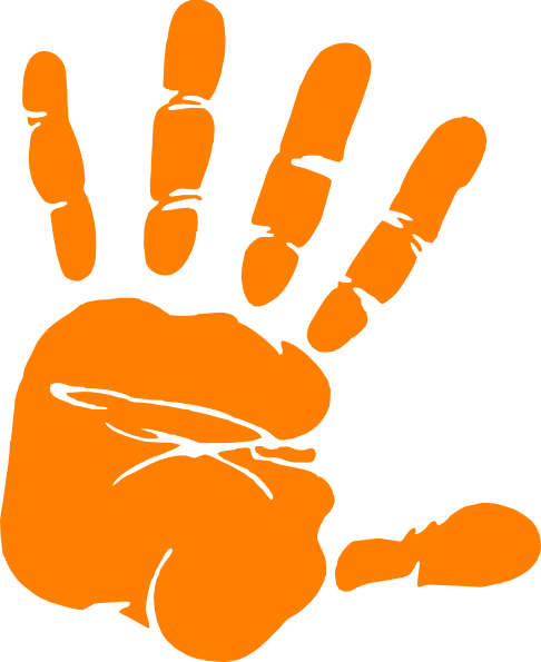 child handprint clipart image search results