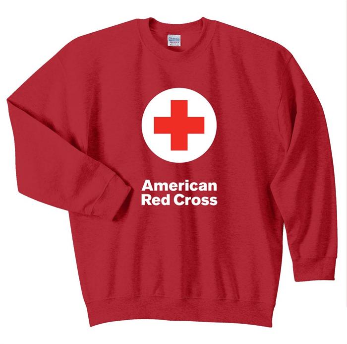 Crewneck Sweat Shirt with American Red Cross logo - Red Cross Store