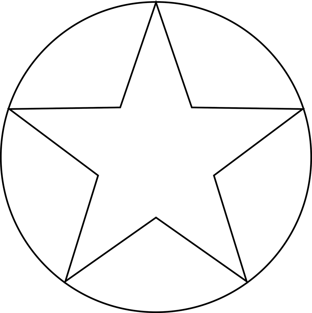 Star Inscribed In A Circle | ClipArt ETC