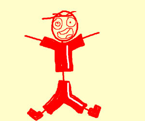 stickman wearing clothes