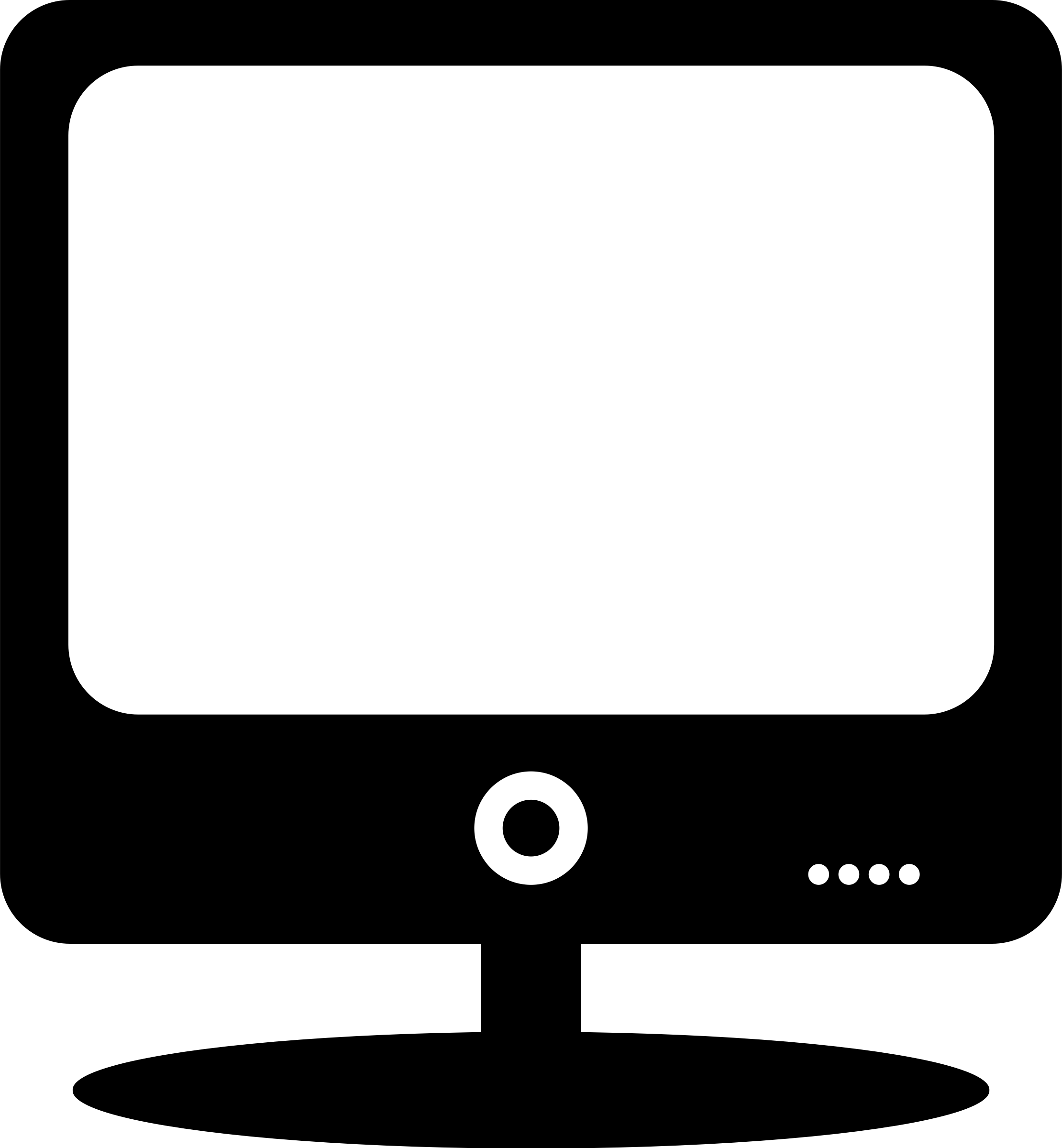 Computer Monitor Clipart Black And White