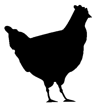 Chicken clipart black and white free clipart images - Clipartix