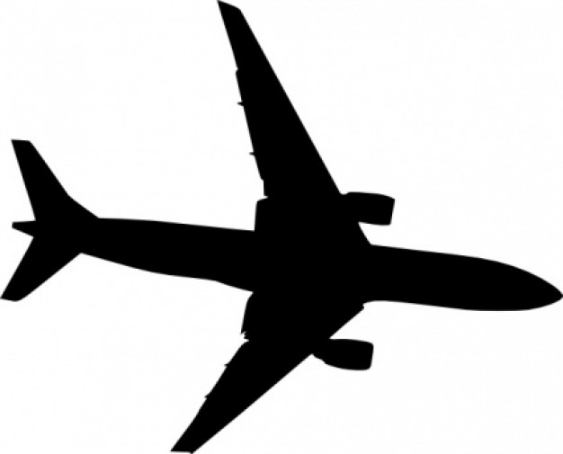 Plane Silhouet clip art | Download free Vector