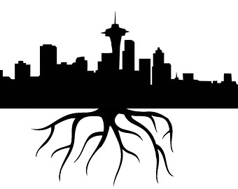 Seattle city skyline | Etsy