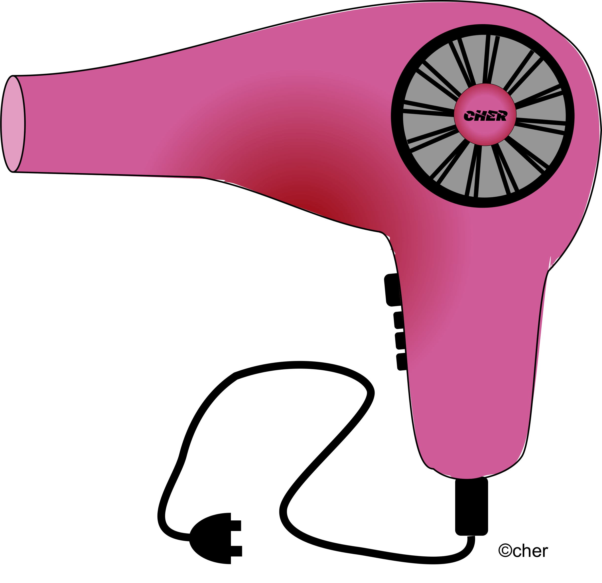 Hair dryer clipart