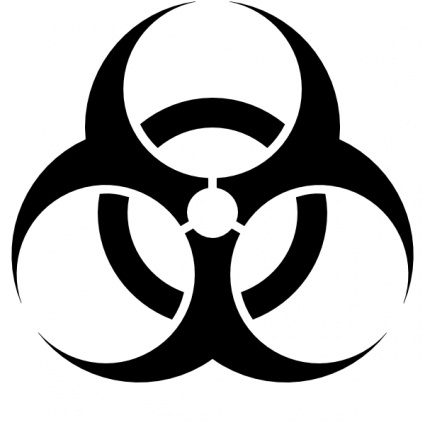 Biohazard symbol clip art