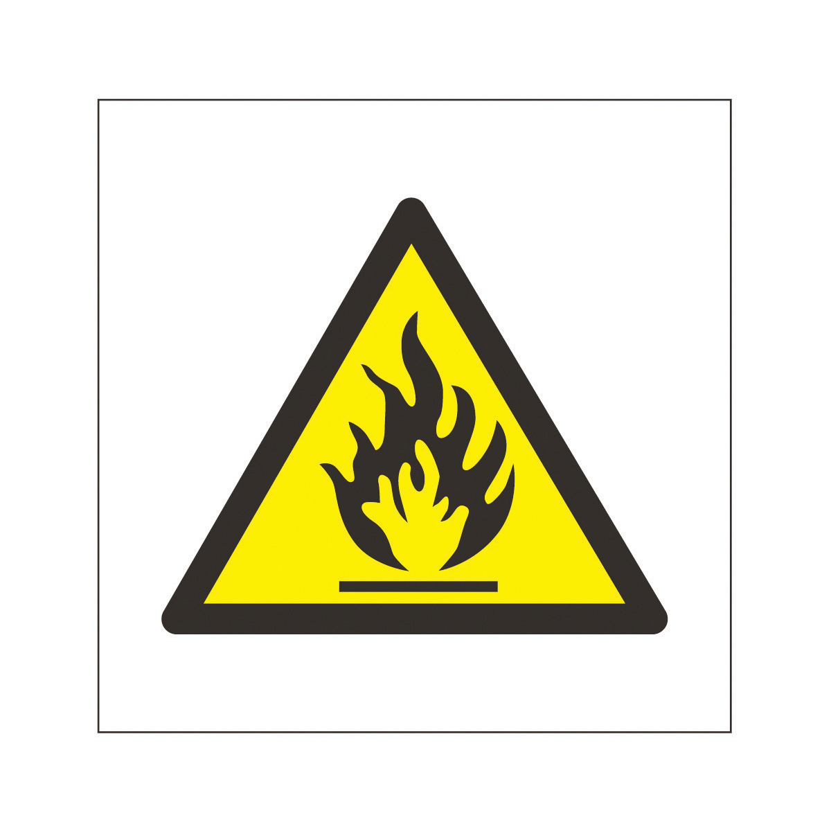 Flammable Symbol Safety Sign - Hazard & Warning Sign from BiGDUG UK