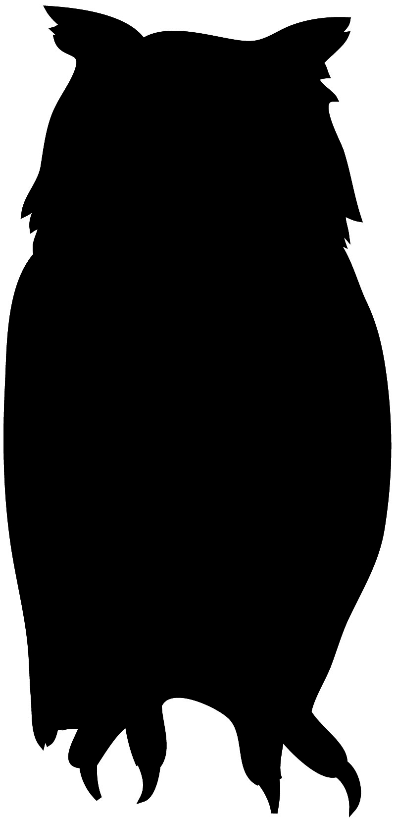 572 views Owl Silhouette Clipart