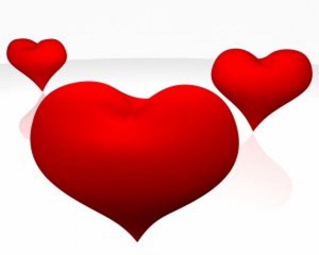 red hearts in d | Download free Photos