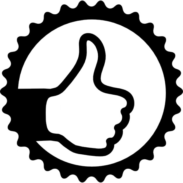 Thumb up in a circle Icons | Free Download