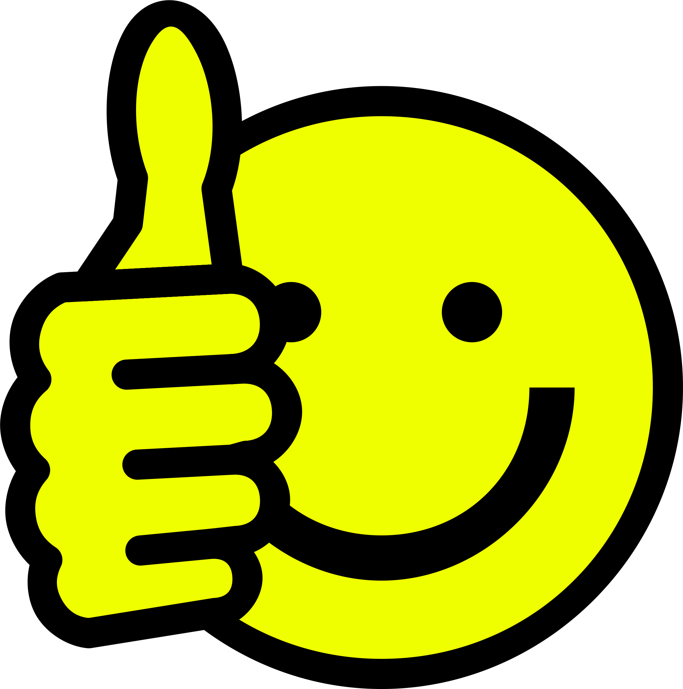 Thumbs up smiley face clip art