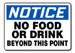 No Food Or Drink In Lab Clipart - Free to use Clip Art Resource