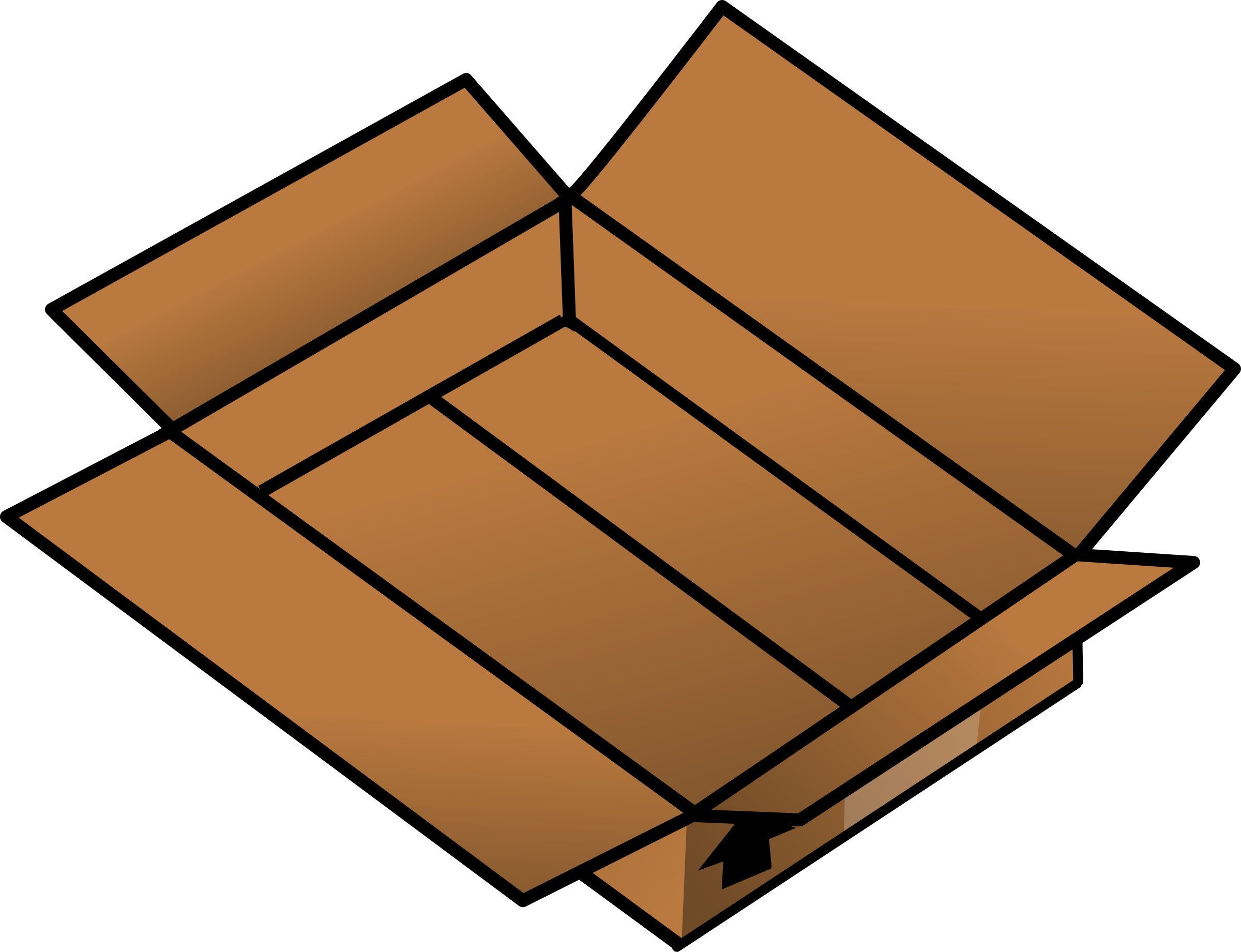Cardboard box clipart transparent