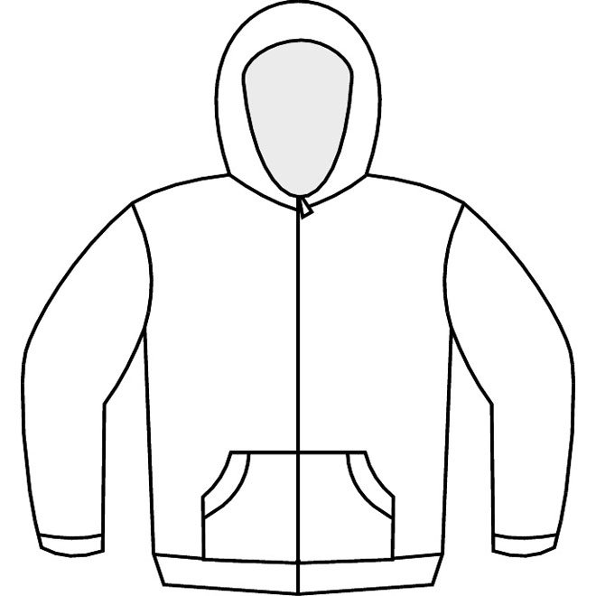 HOODIE FREE VECTOR TEMPLATE - Download at Vectorportal