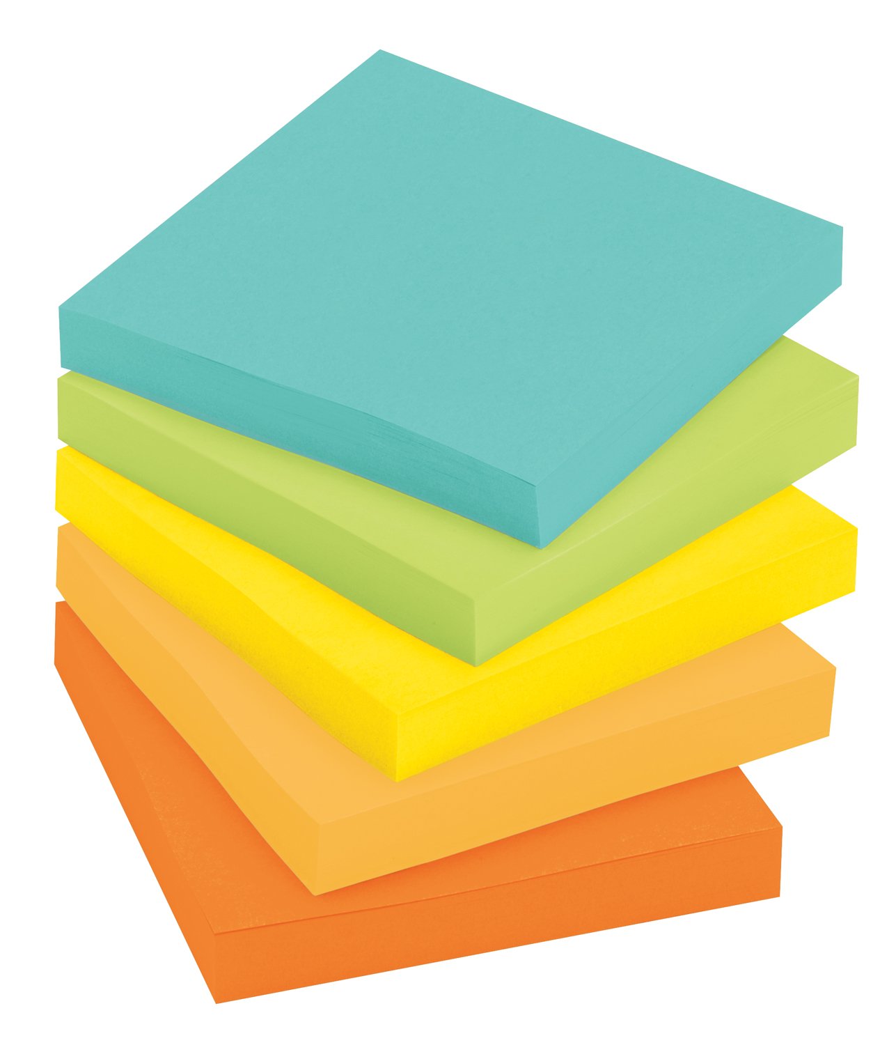 Post-it Recycled Super Sticky Notes, 3 x 3-Inches, Assorted ...