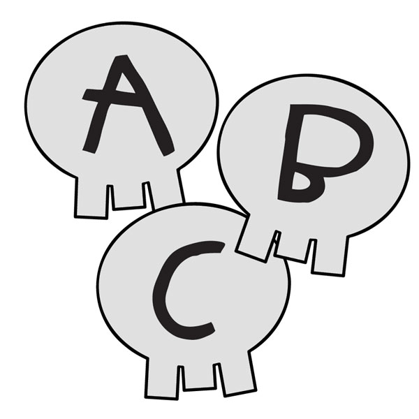 824 views Printable Skull Alphabet