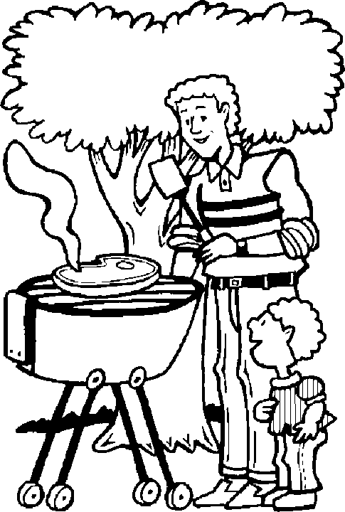Fathers and Son Fire Meat Coloring Pages - Fathers day Coloring ...