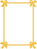 Gold Bow Page Top | Christmas Ribbon Border