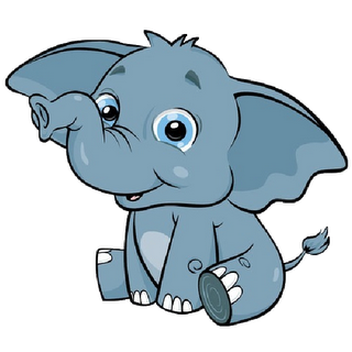 Animals For > Cute Animated Elephants