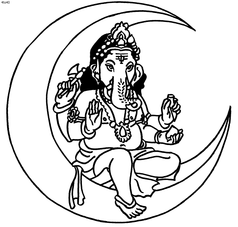 ganesh coloring pages - photo #43