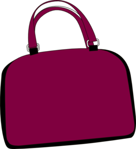 Purple Bag clip art - vector clip art online, royalty free ...