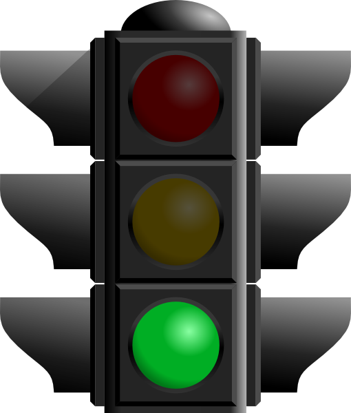 Traffic Light: Green Clip Art - vector clip art ...