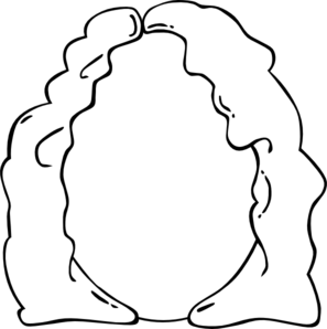 Blank Face Silhouette Clipart