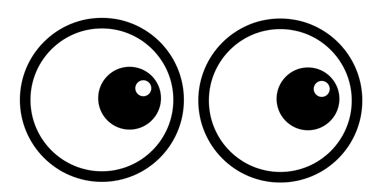 Cartoon eyes clipart free