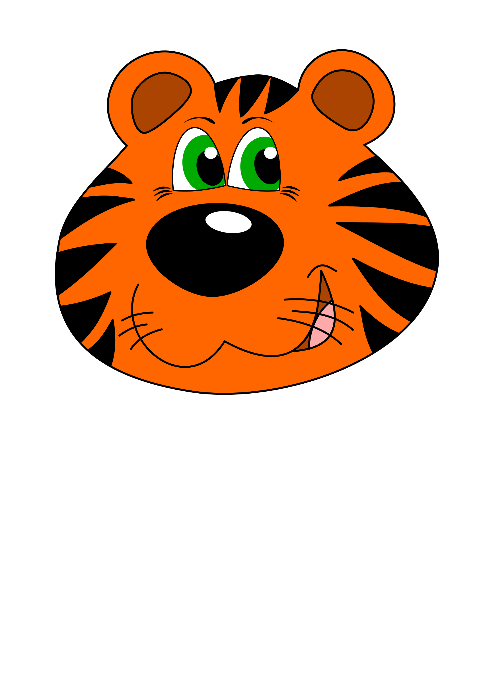 Clipart - Cartoon tiger