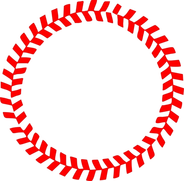 Baseball Stitches in a Circle Vector Vector | Free Download