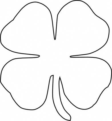 Clover Clip Art Black And White Free - Free ...