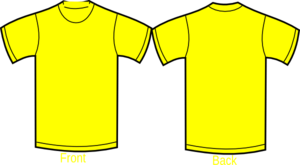 Yellow Printing Shirt Clip Art - vector clip art ...