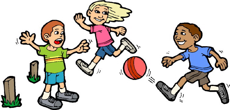 Clipart children playing together