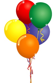 Birthday Balloons Clipart - Free Clipart Images