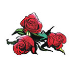 Rose and Thorns 2 Temporary Tattoo [30-Flo-11702]