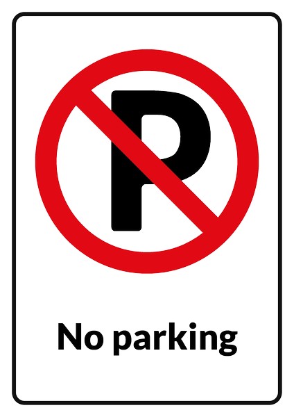 No Parking sign template, How to make No Parking sign, No Parking ...