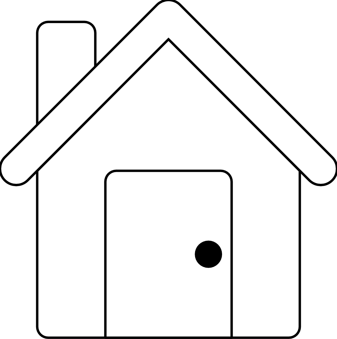 School House Clip Art Black And White - Free ...