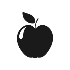 Apple Silhouette Clipart